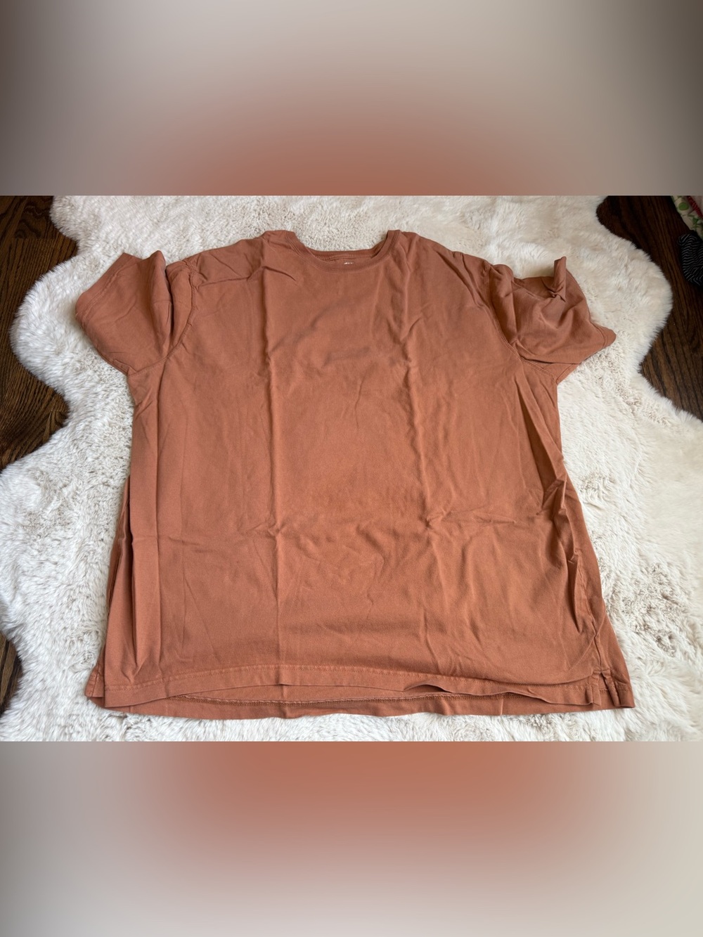 Duluth Trading Co Rust Crewneck Tee